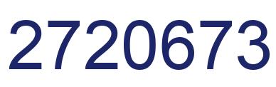 Number 2720673 blue image