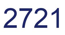 Number 2721 blue image