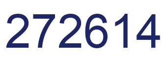 Number 272614 blue image