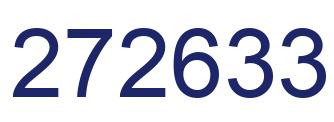 Number 272633 blue image
