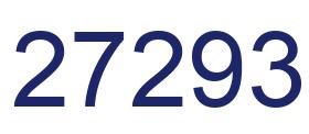Number 27293 blue image