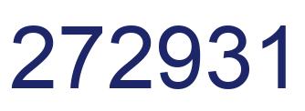 Number 272931 blue image