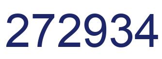Number 272934 blue image