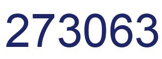Number 273063 blue image