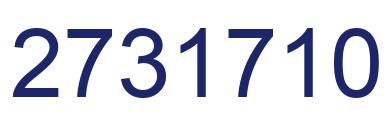Number 2731710 blue image