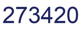 Number 273420 blue image