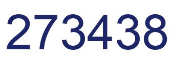 Number 273438 blue image