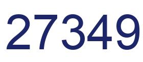 Número 27349 imagen azul