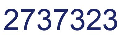 Number 2737323 blue image