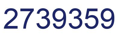 Number 2739359 blue image