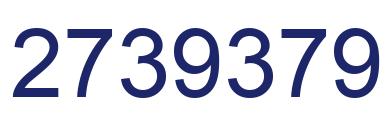 Number 2739379 blue image