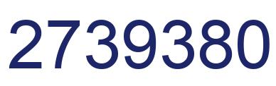 Number 2739380 blue image