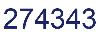 Number 274343 blue image