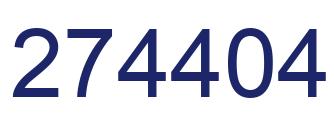 Number 274404 blue image