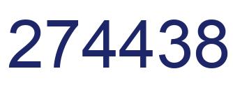 Number 274438 blue image
