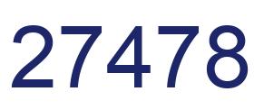 Number 27478 blue image