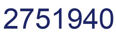 Número 2751940 imagen azul