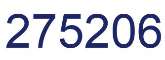 Número 275206 imagen azul