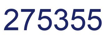 Número 275355 imagen azul