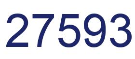 Number 27593 blue image