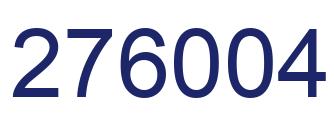 Number 276004 blue image