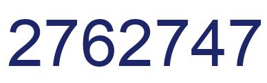 Número 2762747 imagen azul