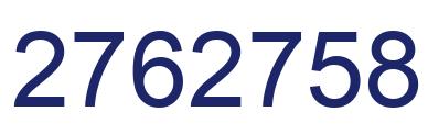 Number 2762758 blue image