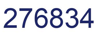 Number 276834 blue image