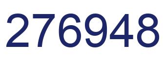Number 276948 blue image