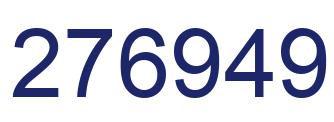 Number 276949 blue image