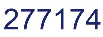Number 277174 blue image