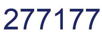 Number 277177 blue image