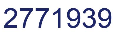 Number 2771939 blue image