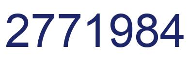Number 2771984 blue image