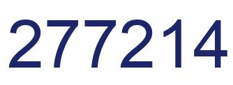 Number 277214 blue image