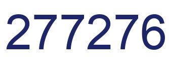 Number 277276 blue image