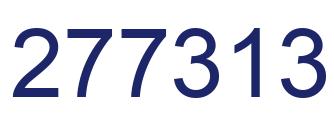 Number 277313 blue image