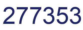 Number 277353 blue image