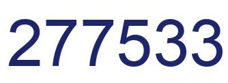 Number 277533 blue image