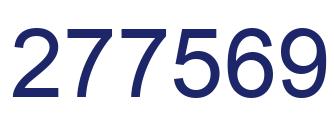 Number 277569 blue image