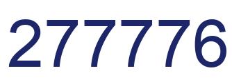 Number 277776 blue image