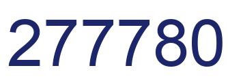 Number 277780 blue image