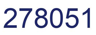 Number 278051 blue image