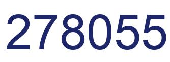Number 278055 blue image