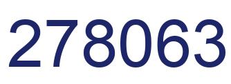 Number 278063 blue image