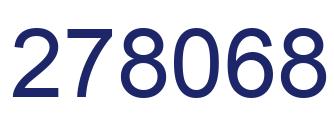 Number 278068 blue image