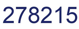 Number 278215 blue image