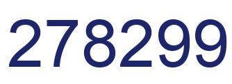 Number 278299 blue image