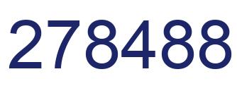 Number 278488 blue image