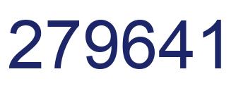 Number 279641 blue image
